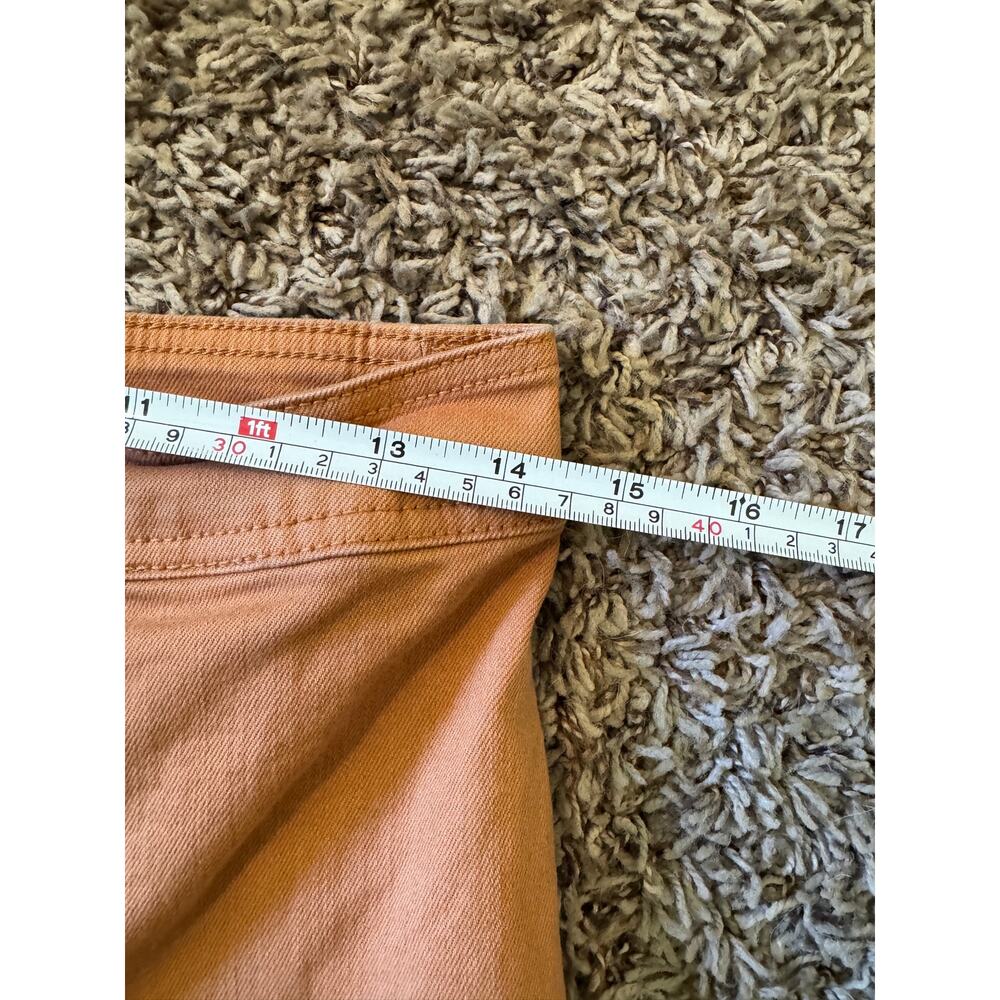 Billabong Free Fall High Rise Wide Leg Pants Toffee Rust Orange Frayed Hem - Picture 7 of 7